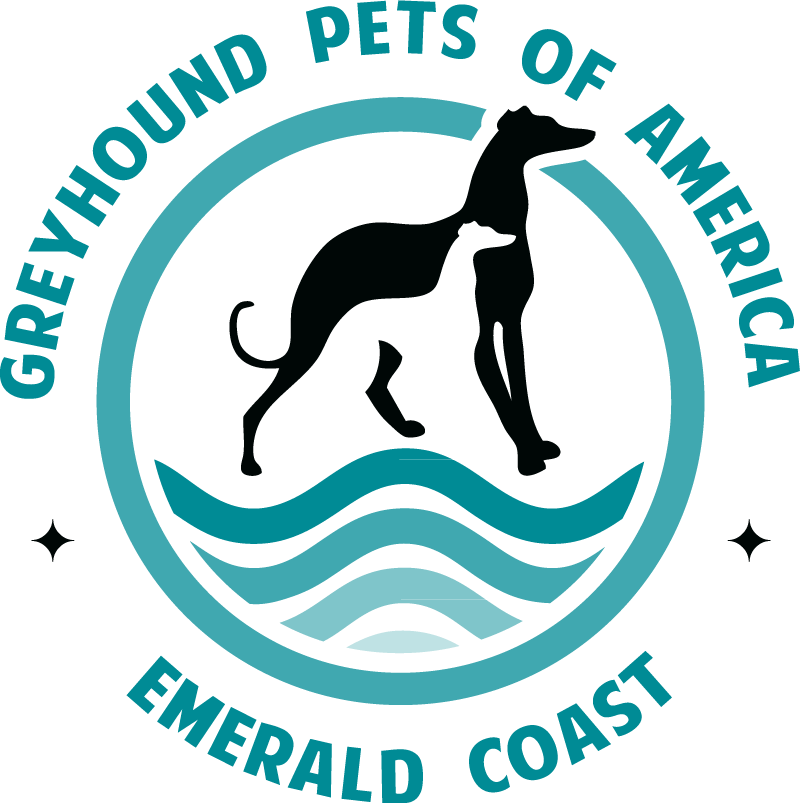 Greyhound Pets of America / Emerald Coast logo