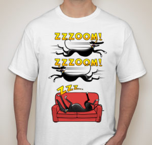 Skipworth Greyhound Design on a T-Shirt for GPAEC